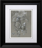 my preciousss sketch framed by artist craig davison