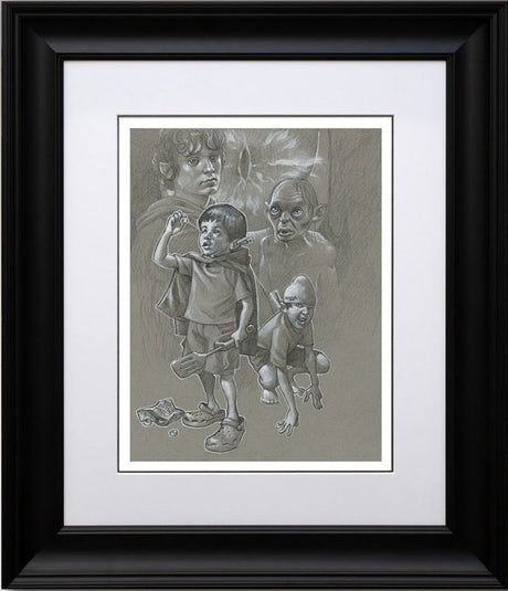 my preciousss sketch framed by artist craig davison
