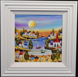 sea you soon framed original by artist rozanne bell