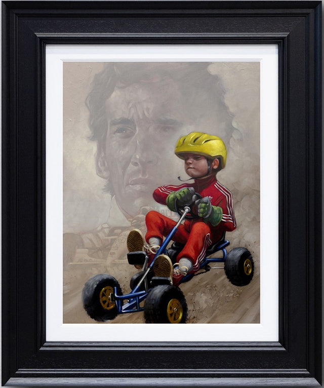 need for speed canvas print framed in black by artist craig davison