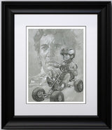 need for speed sketch print framed by artist craig davison