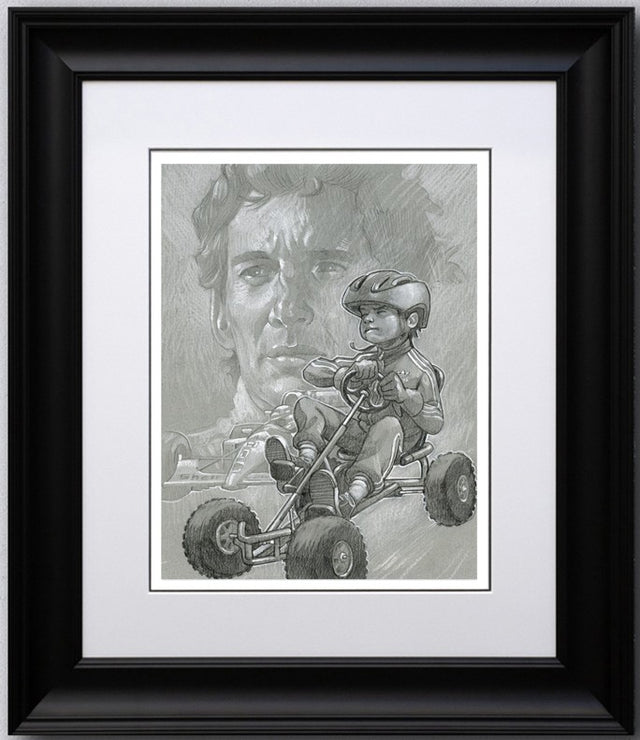 need for speed sketch print framed by artist craig davison