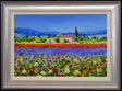 sunlit villa framed original by artist gary sams