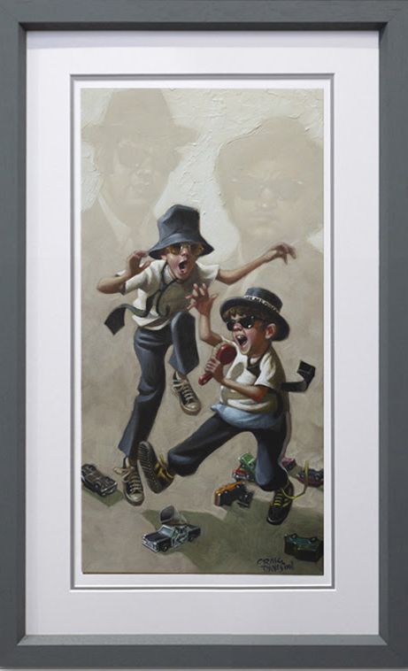 on a mission paper print framed by artist craig davison