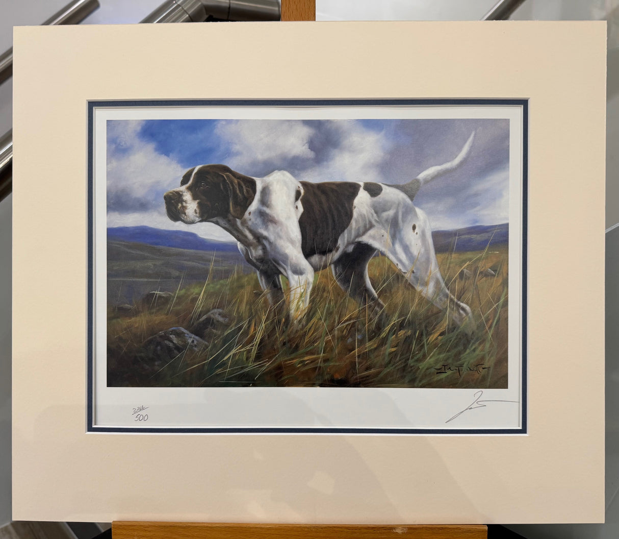 on point mounted print by artist mike sibley