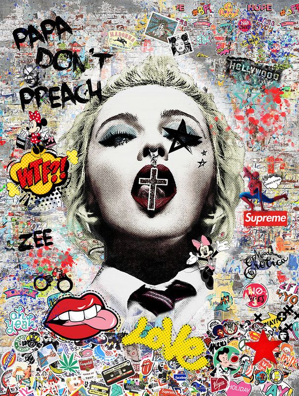 papa dont preach mounted print by artist zee