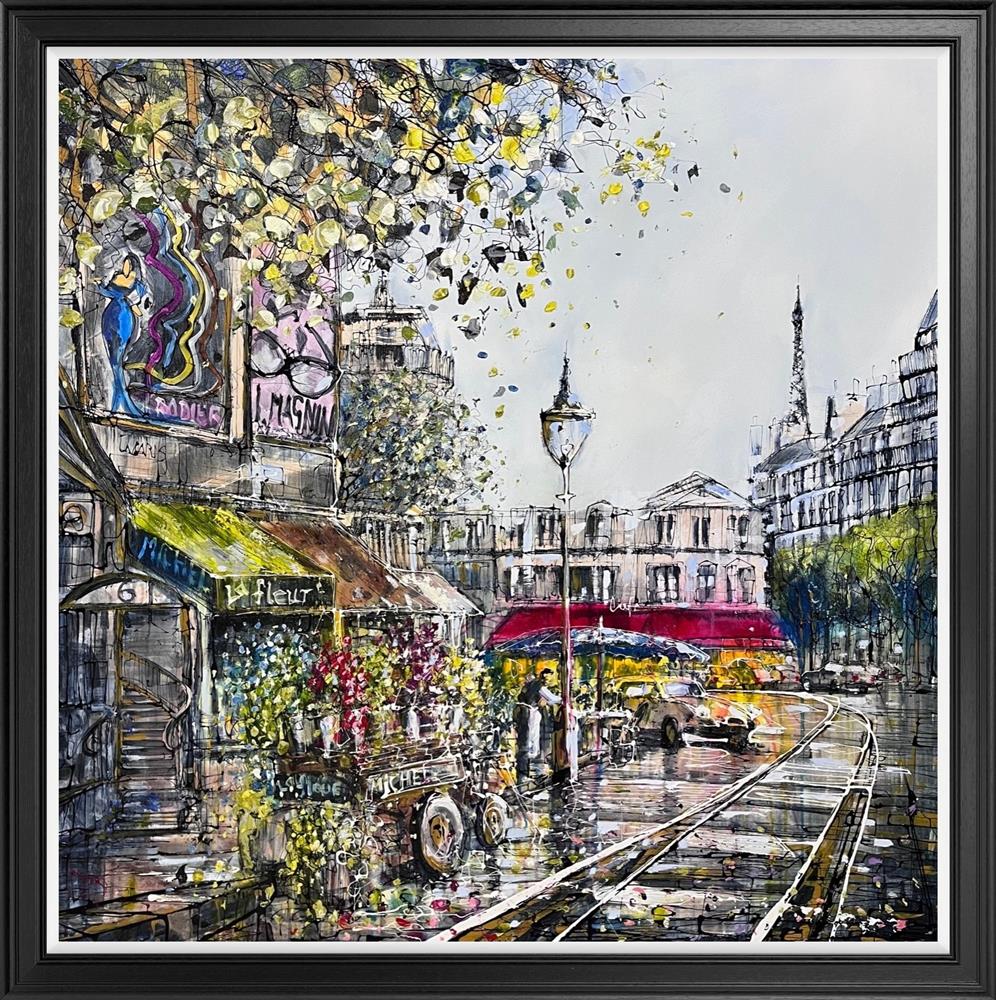 paris is home framed priginal by artist nigel cooke