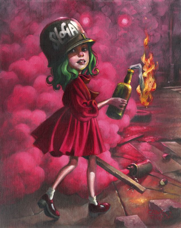 people call me a villian oh it's such a shame print by artist craig davison