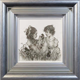 peter and wendy in neverland framed in silver by kerry darlington