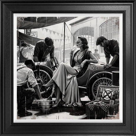 pit stop framed prin by artist ben jeffery