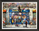 please rewind deluxe framed print by artist mark davies