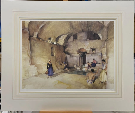 pool of echoes mounted print by artist russell flint