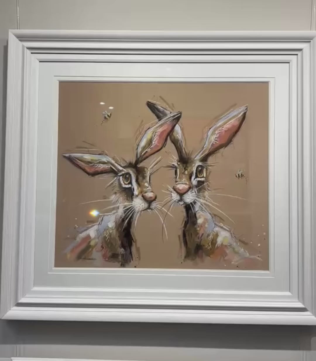 hippity hoppity framed original video y artist ashley saunders