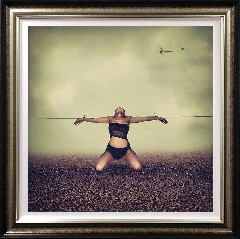 pulled in all directions deluxe framed print by artist michelle mackie