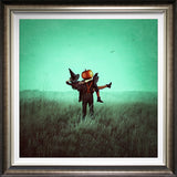 pumpkin spice deluxe framed print by artist michelle mackie