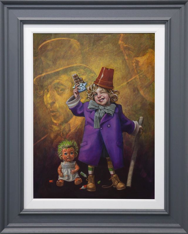 pure imagination canvas print framed in grey by artist craig davison