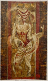 queen of hearts print by artist by joy kirton smith