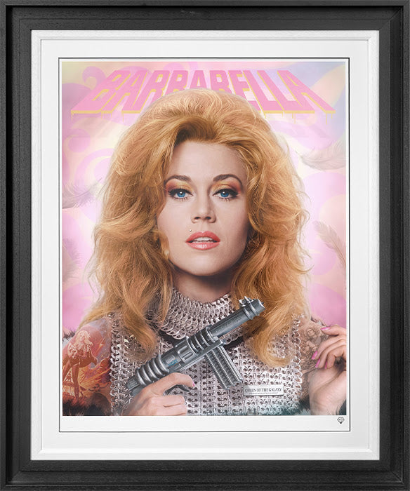 queen of the galaxy deluxe print framed by artist jj adams