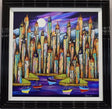 lunar reflections framed orignal by rozanne bell