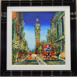 racing the hour framed original by artist simon wright