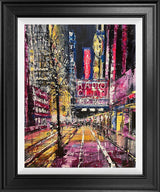 radio city framed original by artist nigel cooke