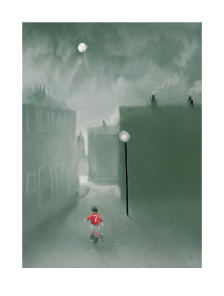rain never stopped play print by artist mackenzie thorpe