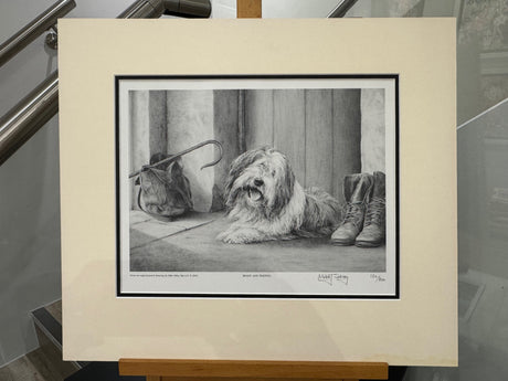 ready and waiting mounted print by artist mike sibley