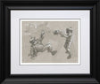 rodger the dodger sketch print framed by artist craig davison