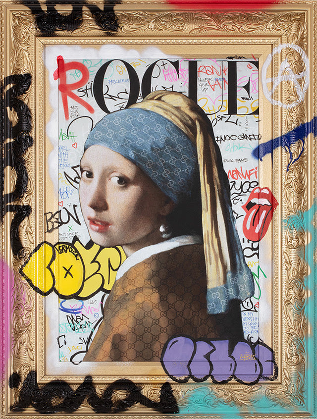 rogue mini framed print by artist ghost