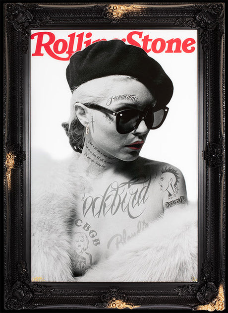 rolling stone debbie framed print by artist ghost