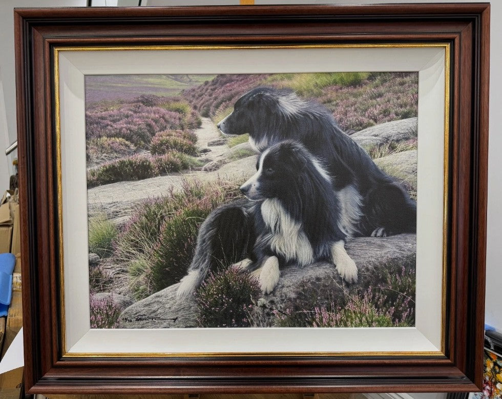 roy and lilly canvas print framed by artist by steven townsend