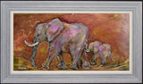 safe with you framed original by artist rozanne bell