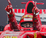 schumacher belgium 06 mounted print by artist paul oz