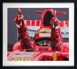schumacher belgium 06 framed print by artist paul oz