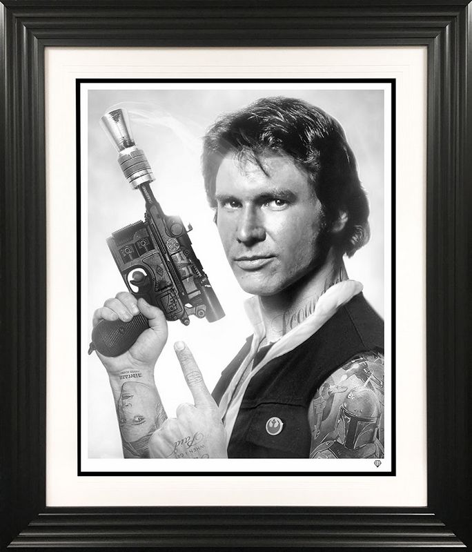 scondrel black framed print by artist JJ Adams