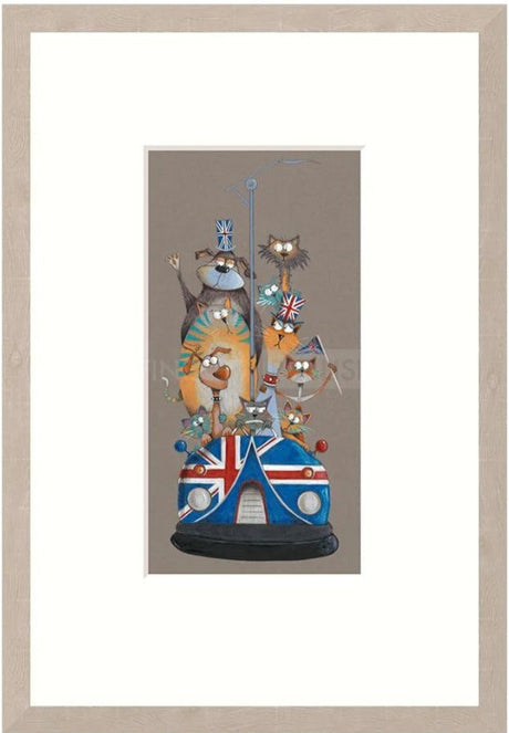scream for speed i framed print by artist gary walton