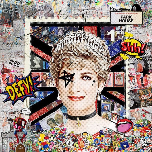 secret lives mounted print by artist zee