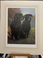 senior service print mounted in a washline mount by artist nigel hemming