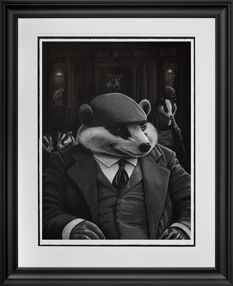 sett in their ways framed print by artist angus gardner