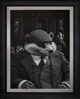 sett in their ways hand embellished canvas print by artist angus gardner