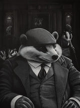 sett in ther ways mounted print by artist angus gardner