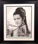slave leia tattoo black and white print embellished with gold and platinum leaf framed by artist jj adams