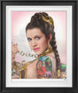 slave leia tattoo colour deluxe print framed by artist jj adams