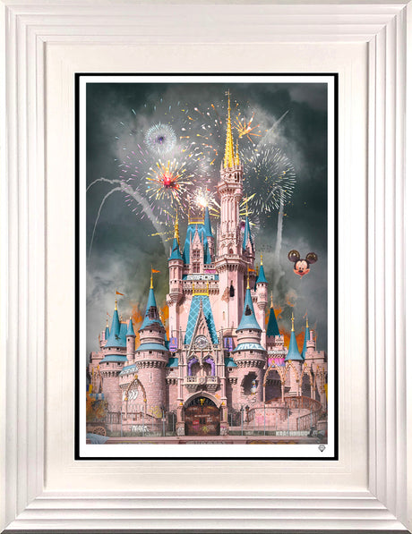 sleeping giant print framed in white by artist jj adams