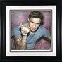 smoking gun brando colour print framed in black by artist jj adams