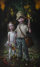 snakes whyd it have to be snakes print by artist craig davison