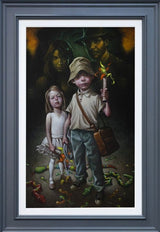 snakes whyd it have to be snakes canvas print framed in grey by artist craig davison