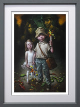 snakes whyd it have to be snakes print framed in grey by artist craig davison