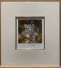 snow leopard miniature mounted print by artist david shepherd