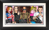 spice up your life print framed in black by artist jj adams